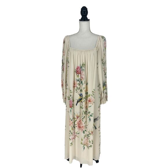 Johnny Was Byrdie Floral Boho Viscose Midi Dress - Picture 2 of 13